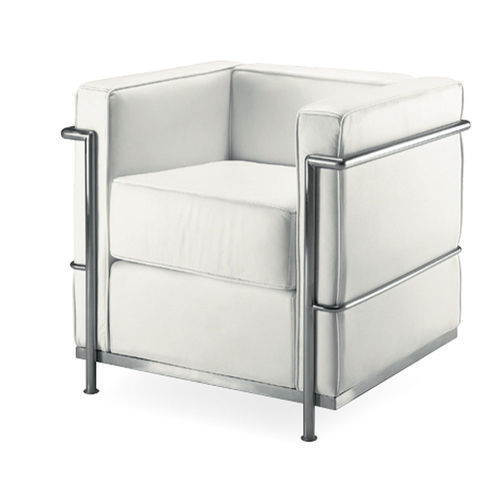 Poltrona contemporanea - UF 160 - DRIGANI SRL - in tessuto / in metallo / bianca