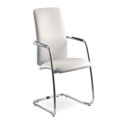Sedia contemporanea - UF 137/S - DRIGANI SRL - da interno / in tessuto / con supporto in metallo cromato