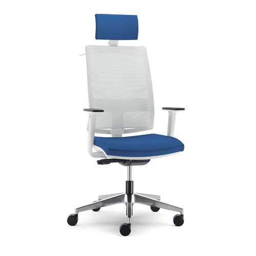Sedia da ufficio contemporanea - UF 432/A - DRIGANI SRL - da interno / in tessuto / con supporto in metallo cromato