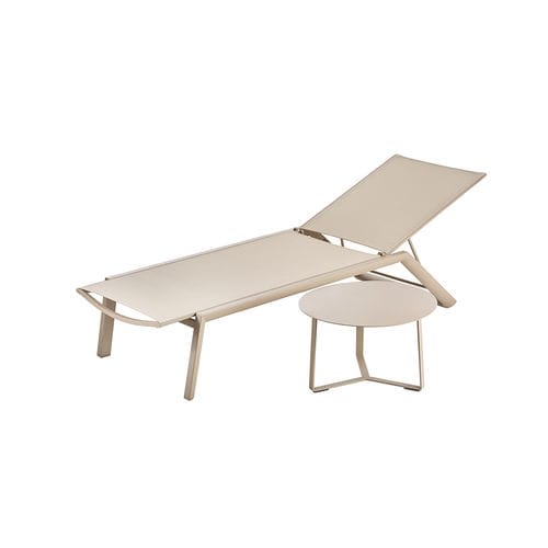 Tavolino basso contemporaneo - FT 740 - DRIGANI SRL - in alluminio / con supporto in alluminio / rotondo
