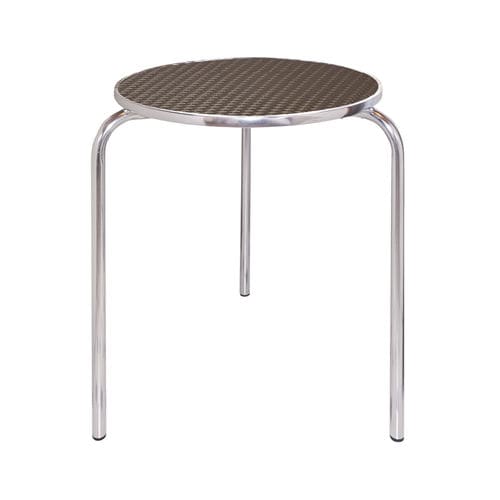 Tavolo contemporaneo - FT 029 - DRIGANI SRL - in alluminio / con supporto in alluminio / rotondo