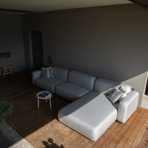 Divano modulare - CLOUD  - DRIGANI SRL - contemporaneo / da esterno / in tessuto