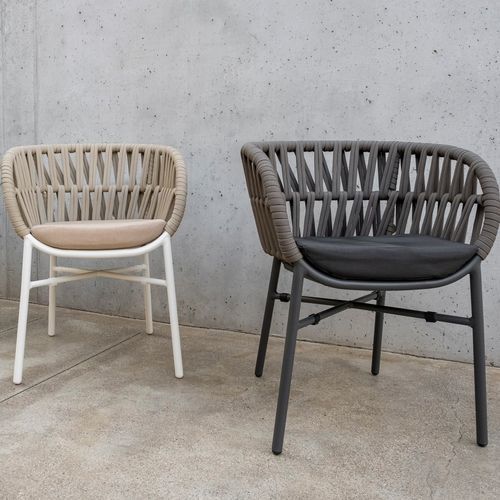Poltrona contemporanea - DREAM - DRIGANI SRL - in tessuto / in espanso / in teak