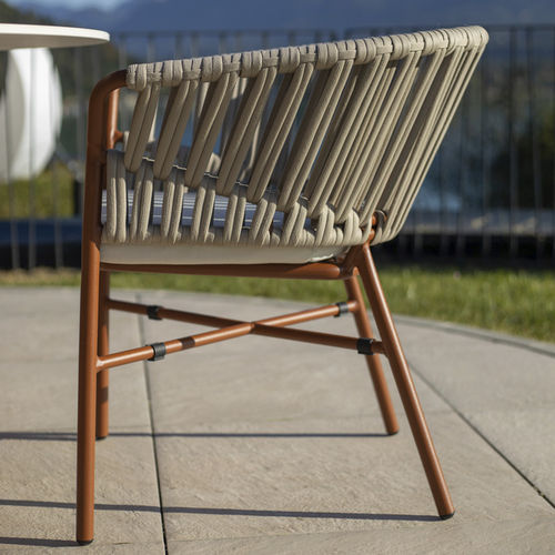 Poltrona contemporanea - FLY  - DRIGANI SRL - in tessuto / in espanso / in alluminio