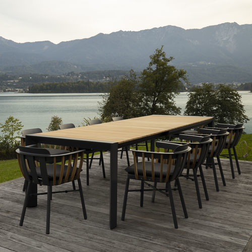 Poltrona contemporanea - PETRA  - DRIGANI SRL - in Textilene® / in espanso / in teak