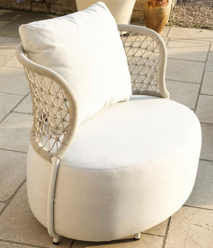 Poltrona contemporanea - COBBE - DRIGANI SRL - in tessuto / in corda / in alluminio