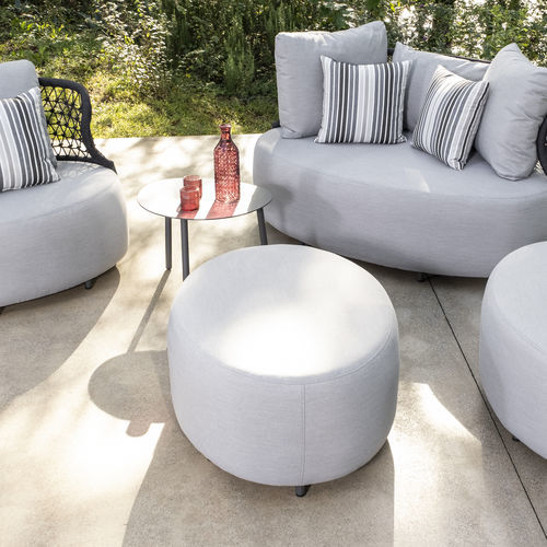 Pouf contemporaneo - COBBE - DRIGANI SRL - in tessuto / tondo / impermeabile