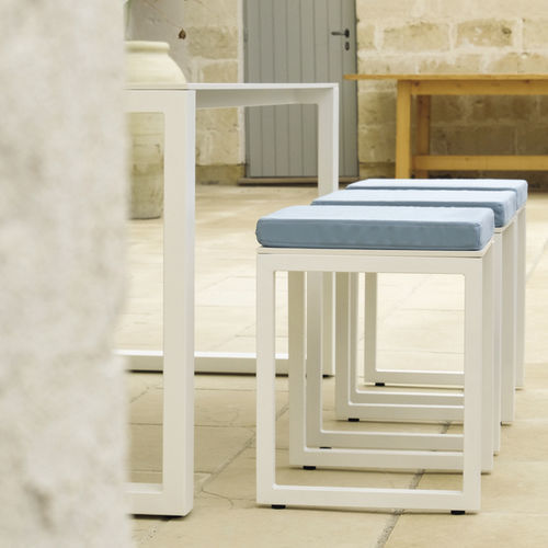 Sgabello contemporaneo - COMFORT S - DRIGANI SRL - in HPL / con supporto in acciaio / con cuscino rimovibile