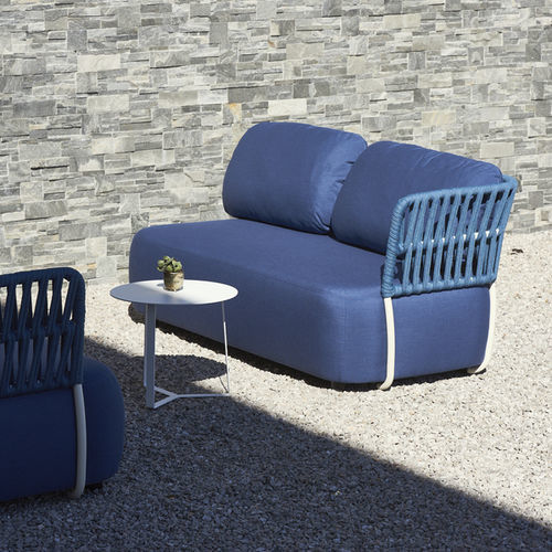 Divano contemporaneo - SOFT - DRIGANI SRL - da esterno / in tessuto / con braccioli