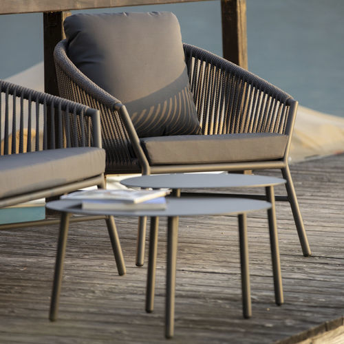 Poltrona contemporanea - OPERA - DRIGANI SRL - in Textilene® / in alluminio / in corda