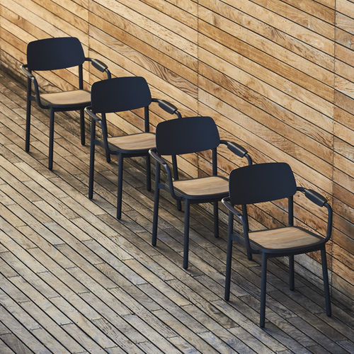 Sedia contemporanea - NOA - DRIGANI SRL - da giardino / da interno / in teak