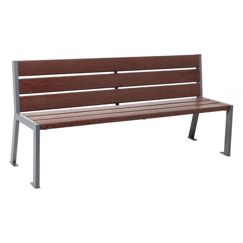 Panca per spazi pubblici design - SILAOS® - PROCITY - in plastica riciclata / in acciaio / in zinco