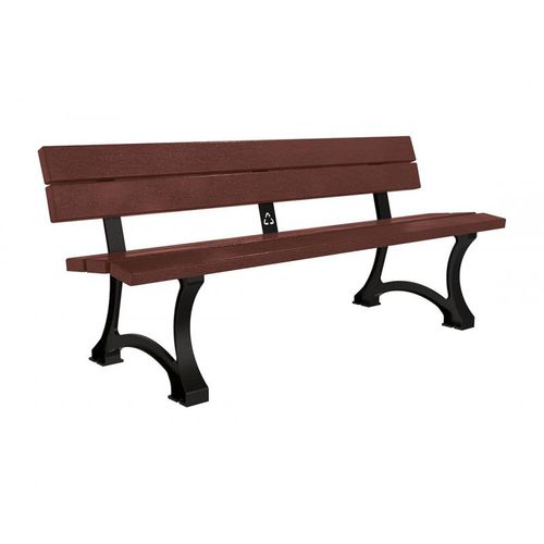 Panca per spazi pubblici contemporanea - MORA - PROCITY - in plastica riciclata / in acciaio galvanizzato / in acciaio