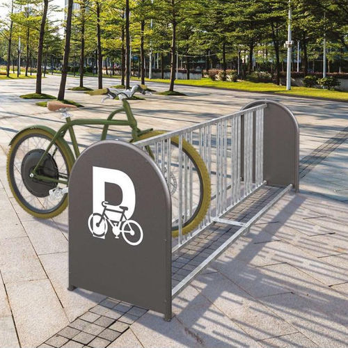 Rastrelliera per biciclette a pavimento - 16-SPACE - PROCITY - orizzontale / per spazi pubblici / in acciaio galvanizzato