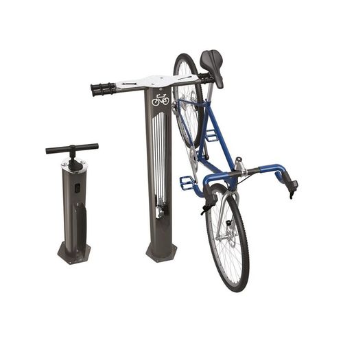 Poggia-biciclette a pavimento - 20402 SERIES - PROCITY - verticale / con pompa ad aria / per spazio pubblico