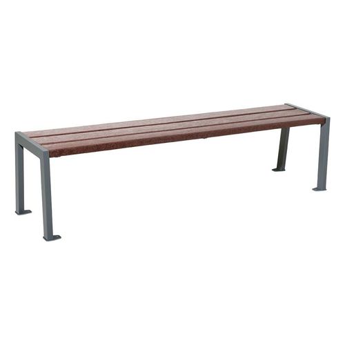 Panca per spazi pubblici contemporanea - SILAOS® - PROCITY - in plastica riciclata / in acciaio galvanizzato / in acciaio