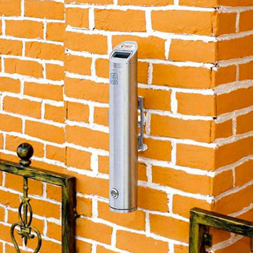 Portacenere a muro - ROUND BEVELLED - PROCITY - in alluminio / per esterni / 2L