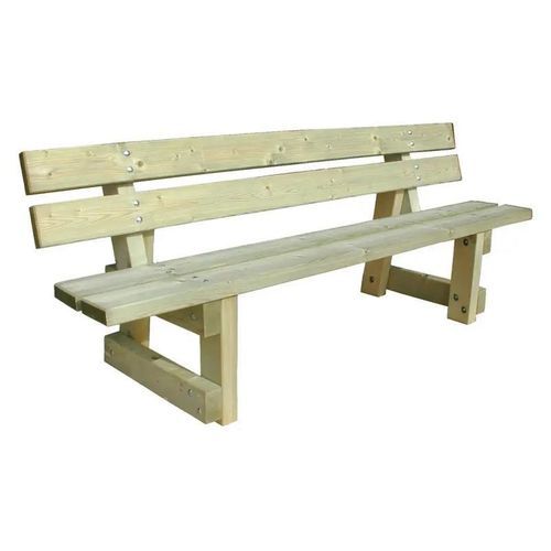 Panca per spazi pubblici design minimalista - Porto - PROCITY - in legno / con schienale / da esterno