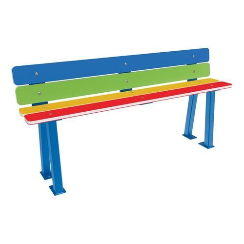 Panca per spazi pubblici in acciaio con rivestimento a polvere - Rainbow - PROCITY - in acciaio / in acciaio inossidabile / in acciaio verniciato
