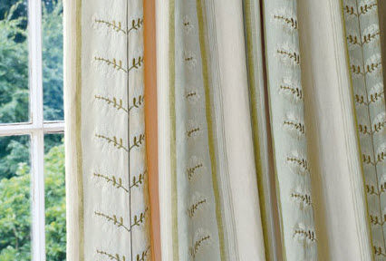 Tessuto per tende - WOODCOTE STRIPE - Colefax & Fowler - a motivi / in lino