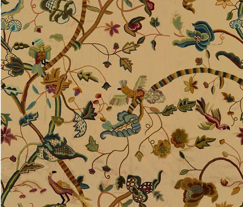 Tessuto da tappezzeria - COSIMO CREWEL - Lee Jofa - a fiori / in lino / in acrilico