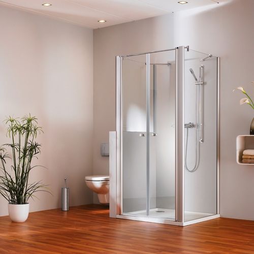 Parete doccia battente - 501 DESIGN PURE - Hüppe - con telaio
