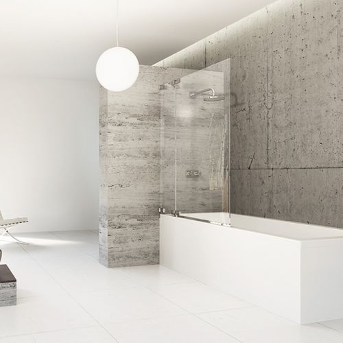 Sopravasca battente - STUDIO BERLIN PURE - Hüppe - con telaio / senza telaio