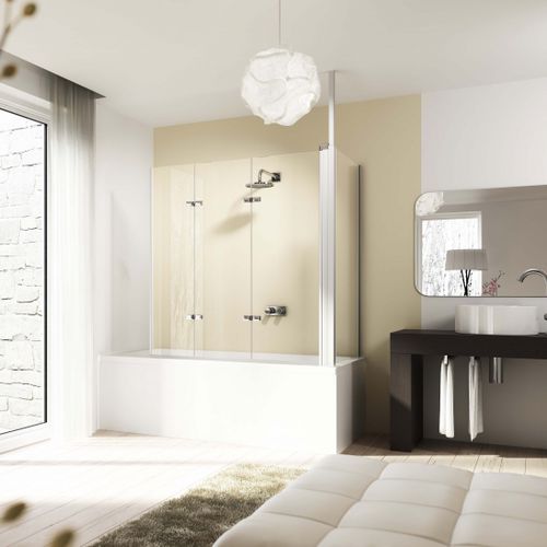Sopravasca a libro - DESIGN ELEGANCE - Hüppe - senza telaio