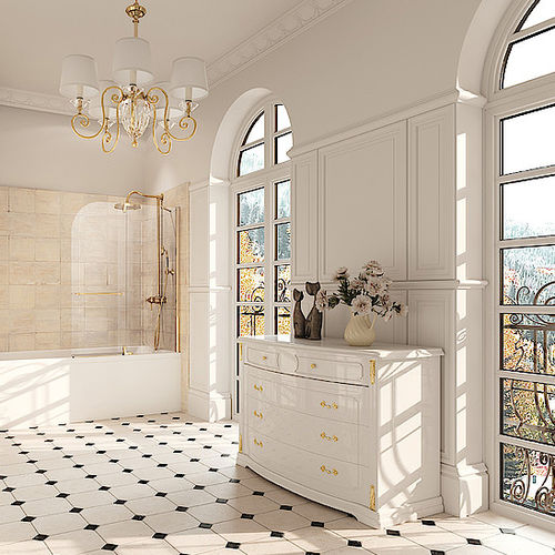 Sopravasca fisso - STUDIO VICTORIAN - Hüppe - senza telaio