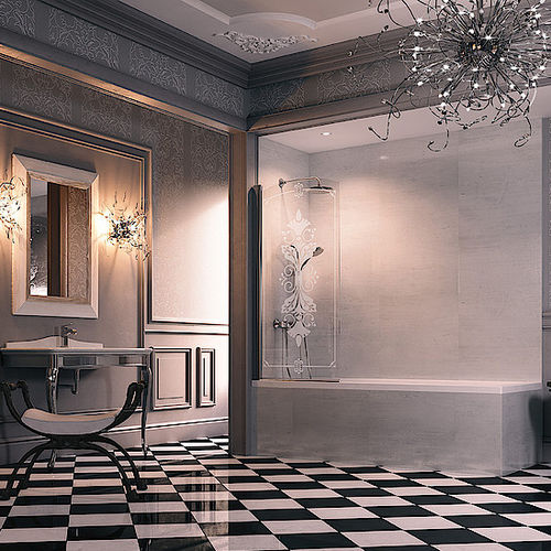 Sopravasca fisso - DESIGN VICTORIAN - Hüppe - senza telaio