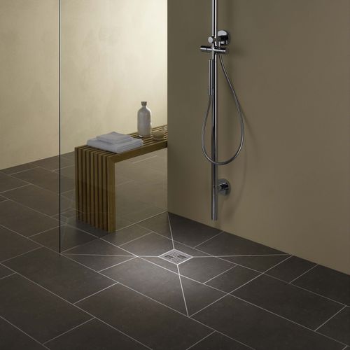 Piatto doccia quadrato - PORESTA® BF 95 - Poresta systems - piastrellabile / rasoterra / ultrapiatto