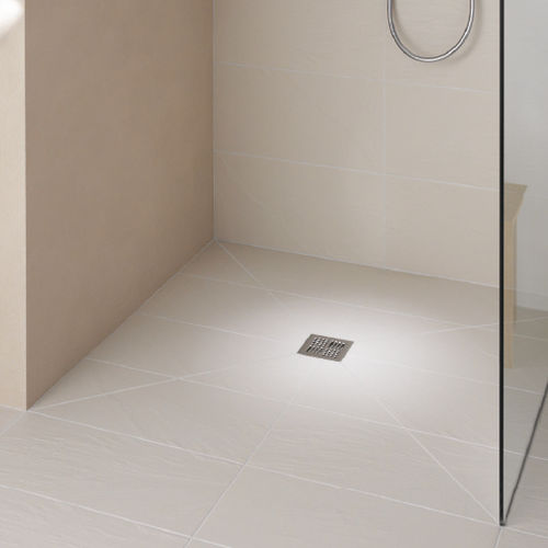 Piatto doccia quadrato - PORESTA BF 70 - Poresta systems - da incasso / rasoterra / ultrapiatto