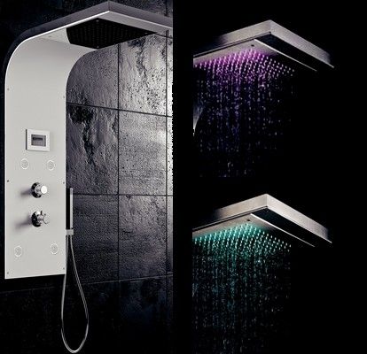 Colonna doccia termostatica - LOFT & BATH - KRAMER - in acciaio inossidabile / da parete / contemporanea