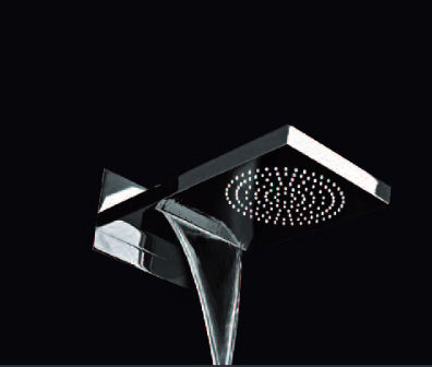Soffione doccia da parete - LOFT & BATH LB.SOFCAS.CR - KRAMER - rettangolare