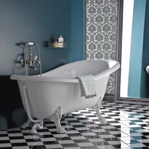 Vasca da bagno ovale - 3999W - Sbordoni - con piedi / ad uso professionale / per ambiente abitativo