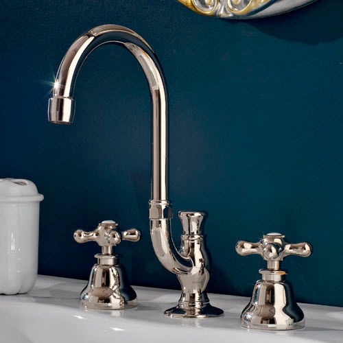 Miscelatore doppio comando per lavabo - ET142SANI - Sbordoni - da appoggio / in metallo / da bagno