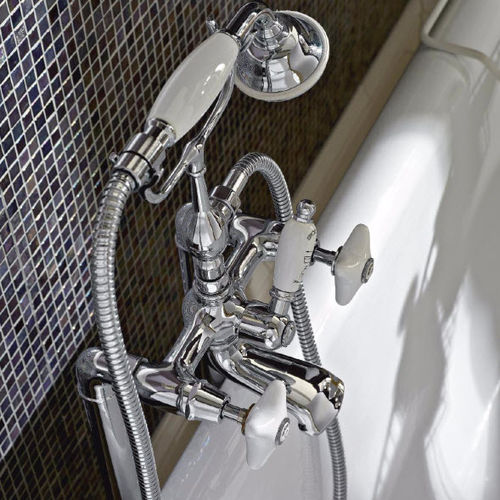 Miscelatore doppio comando per vasca - MG116CCR - Sbordoni - a pavimento / in metallo / da bagno