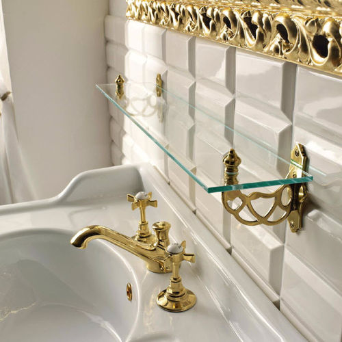 Mensola - CL109OL - Sbordoni - in stile / in vetro / da bagno
