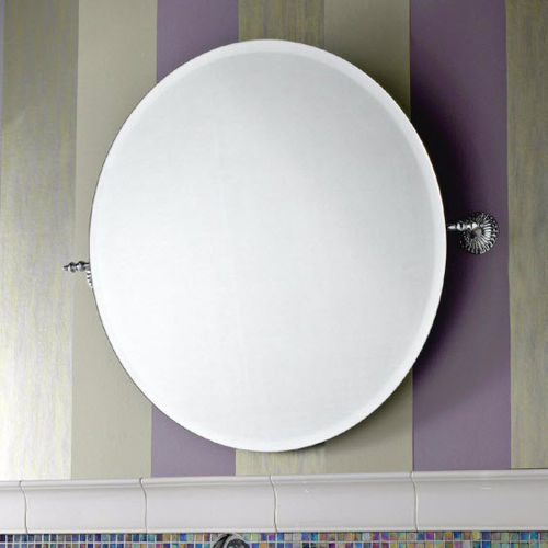 Specchio da bagno a muro - SA113CR - Sbordoni - contemporaneo / rotondo / in metallo