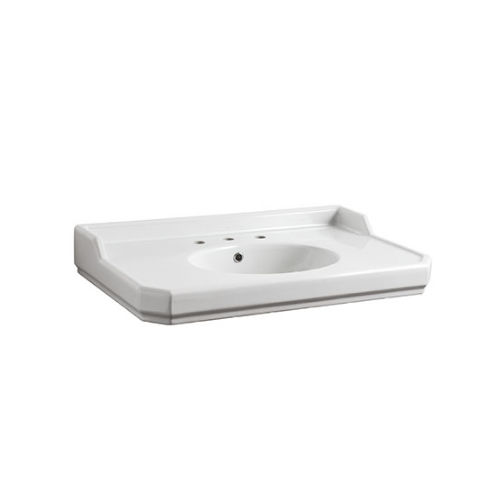 Lavabo consolle - 9090 - Sbordoni - in ceramica / rettangolare / 1 foro