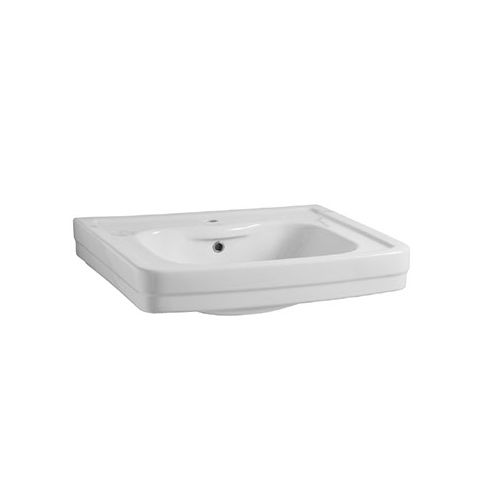 Lavabo da appoggio - 5770 - Sbordoni - in ceramica / rettangolare / 1 foro