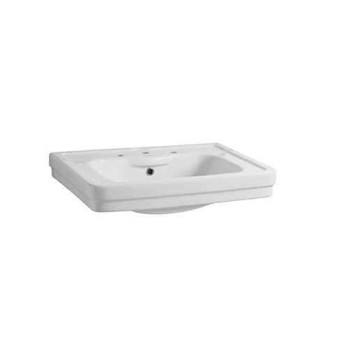 Lavabo da appoggio - 5765 - Sbordoni - in ceramica / rettangolare / 1 foro
