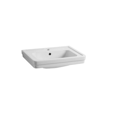 Lavabo da appoggio - 5758 - Sbordoni - in ceramica / rettangolare / 1 foro