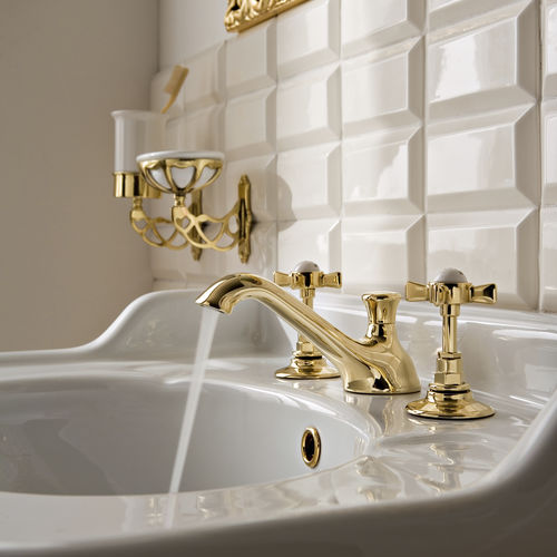 Miscelatore doppio comando per lavabo - AN142MAOL - Sbordoni - da appoggio / in metallo / da bagno