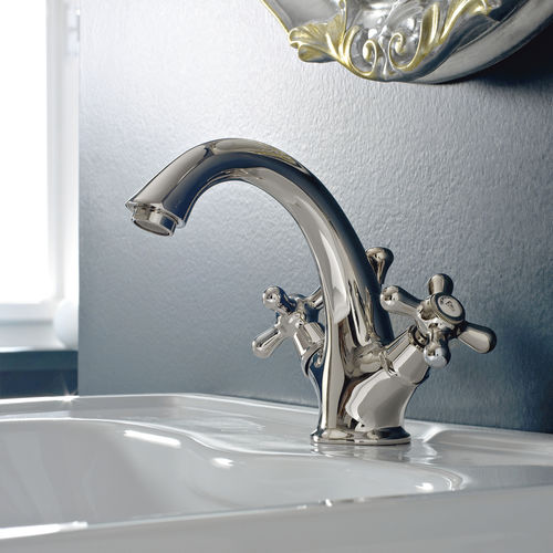 Miscelatore doppio comando per lavabo - ET75NI - Sbordoni - da appoggio / in metallo / da bagno