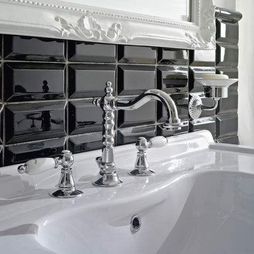 Miscelatore doppio comando per lavabo - LI142CLBCR - Sbordoni - da appoggio / in metallo / da bagno