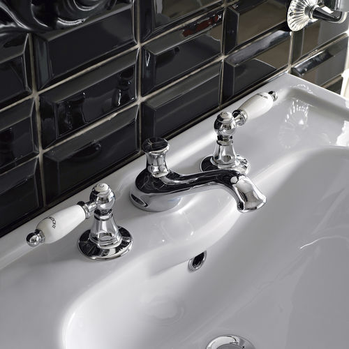 Miscelatore doppio comando per lavabo - LI142MASCR - Sbordoni - da appoggio / in metallo / da bagno