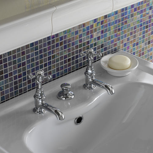 Miscelatore per lavabo - PA117DCR - Sbordoni - da appoggio / in metallo / da bagno
