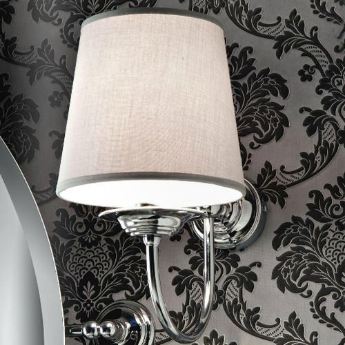 Applique classica - FA132CR - Sbordoni - da interno / in metallo / in vetro