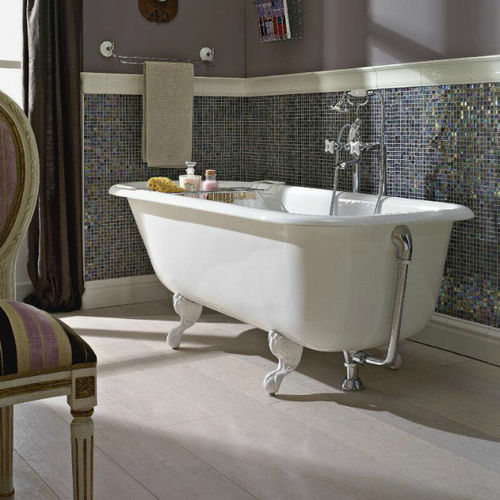 Vasca da bagno ovale - 4000A  - Sbordoni - con piedi / ad uso professionale / per ambiente abitativo